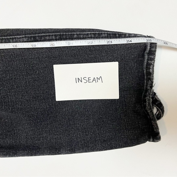 Abercrombie & Fitch Ankle Straight Ultra High Rise Jeans 28 6 black‎ Curve Love - Picture 14 of 14